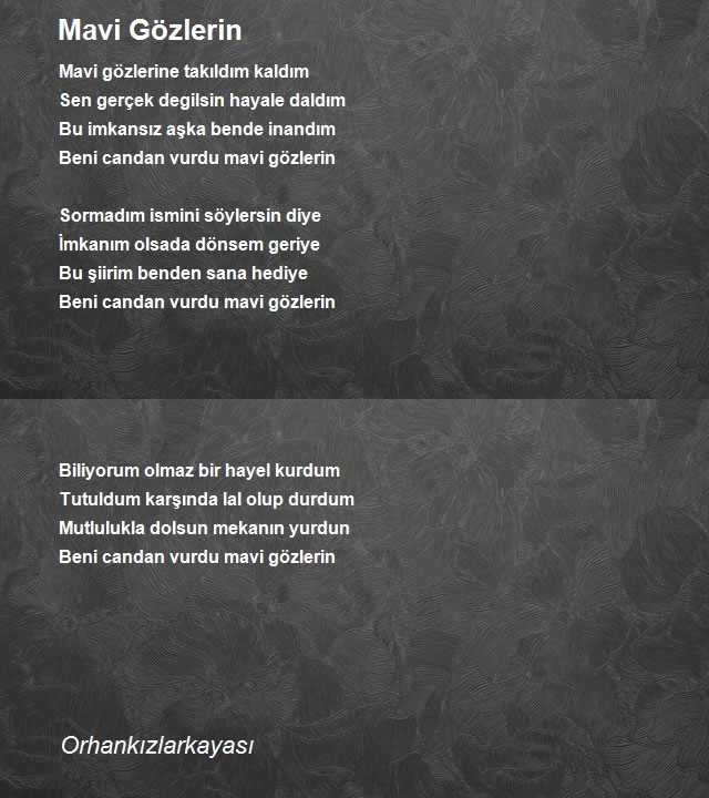 Şair Orhankızlarkayası