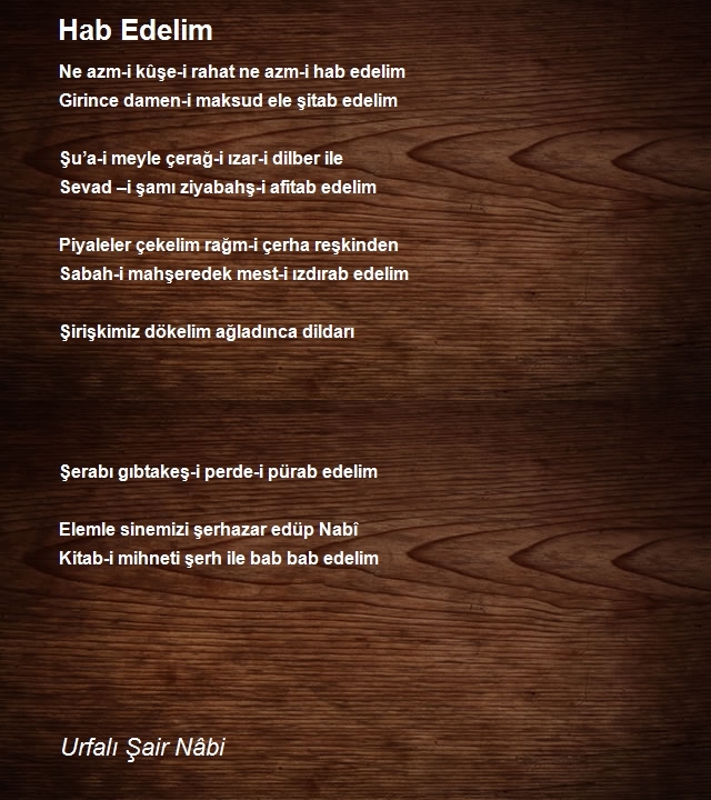 Urfalı Şair Nâbi