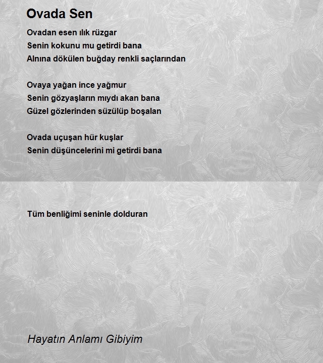 Hayatın Anlamı Gibiyim
