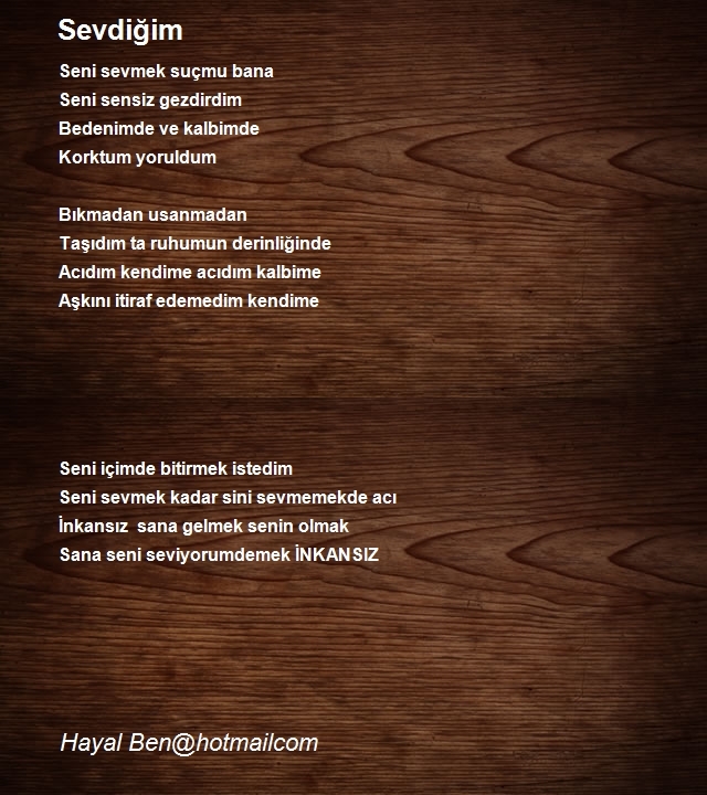 Hayal Ben hotmailcom