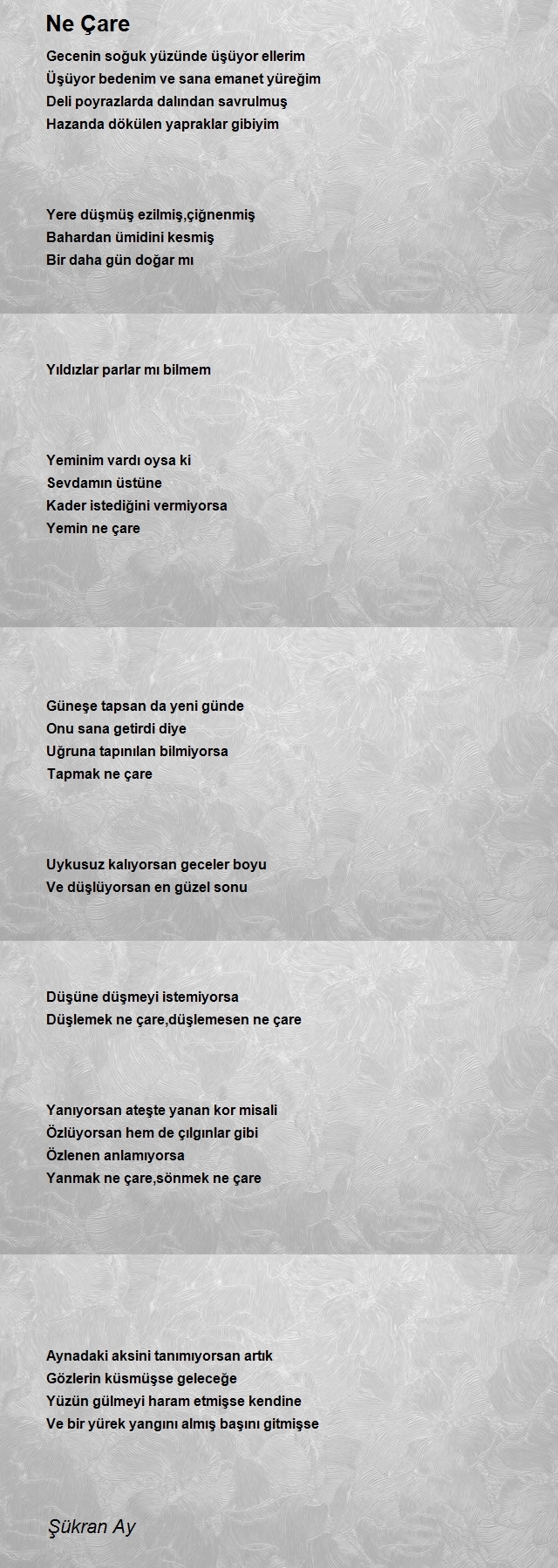 Mavi Umay Şükran Ay