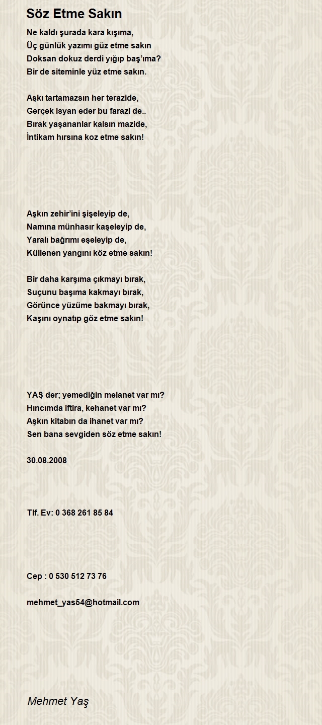 Mehmet Yaş