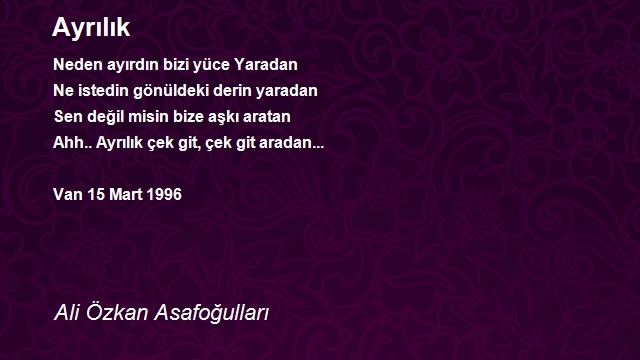Ali Özkan Asafoğulları