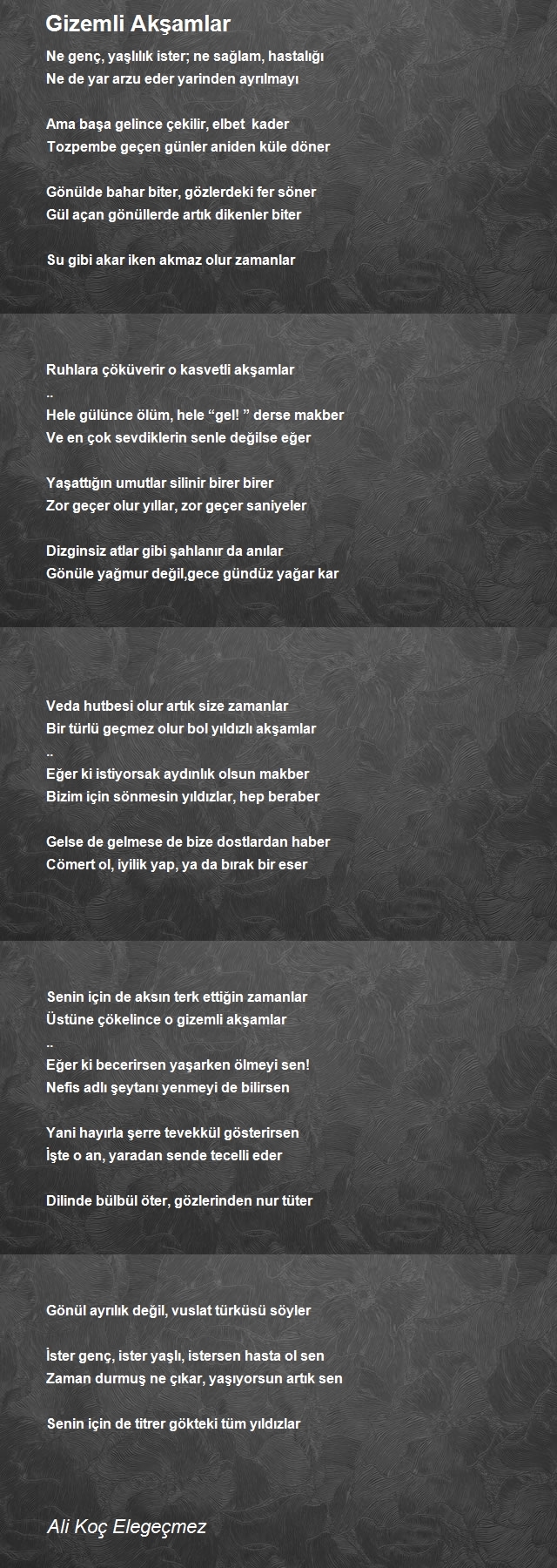 Ali Koç Elegeçmez