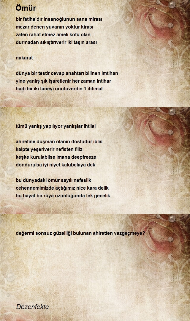 Şair Dezenfekte