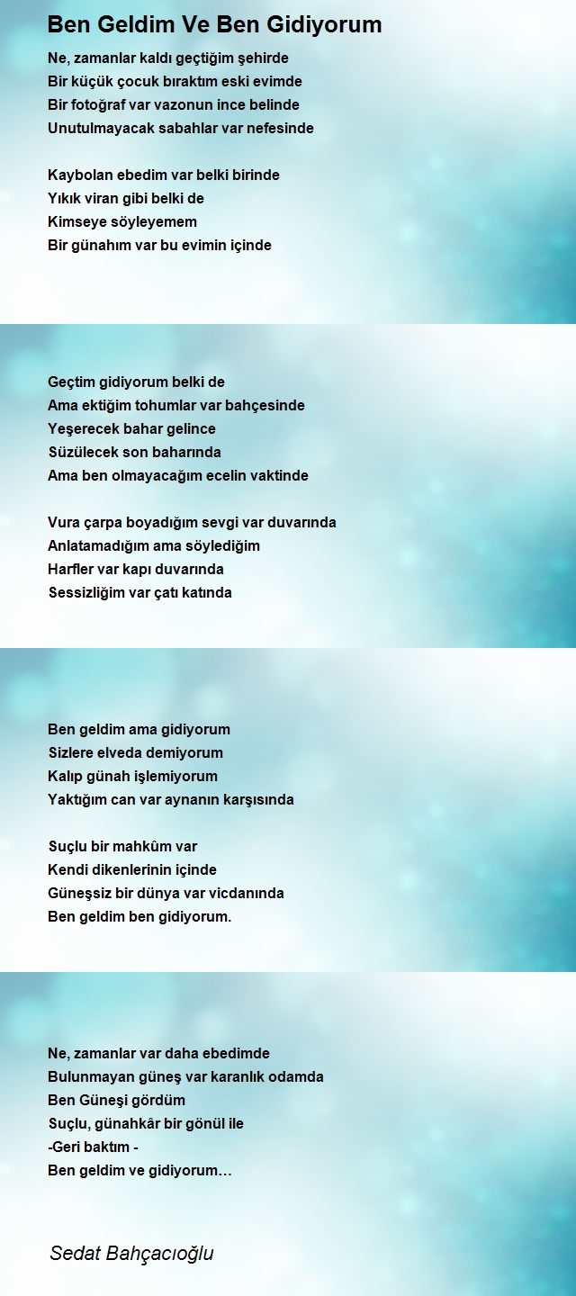 Sedat Bahçacıoğlu