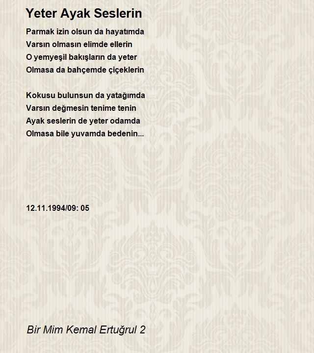 Bir Mim Kemal Ertuğrul 2