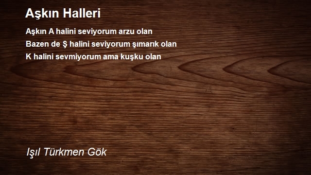 Akn Halleri iiri - Il Trkmen Gk