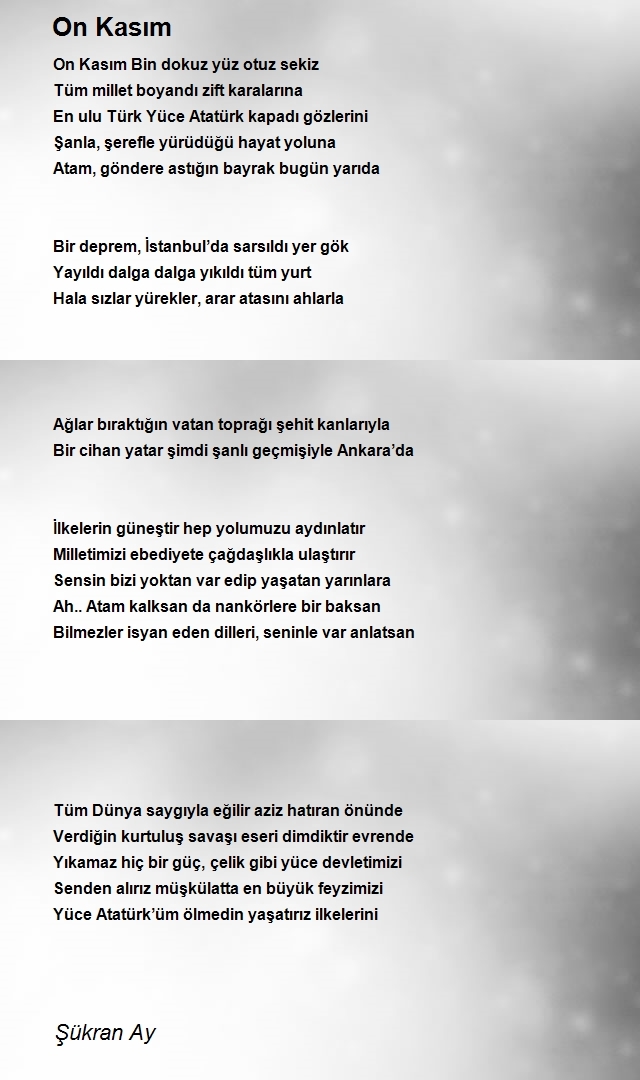 Mavi Umay Şükran Ay