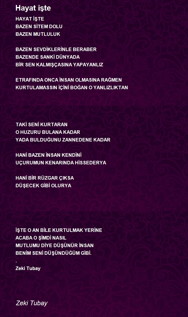 Zeki Tubay