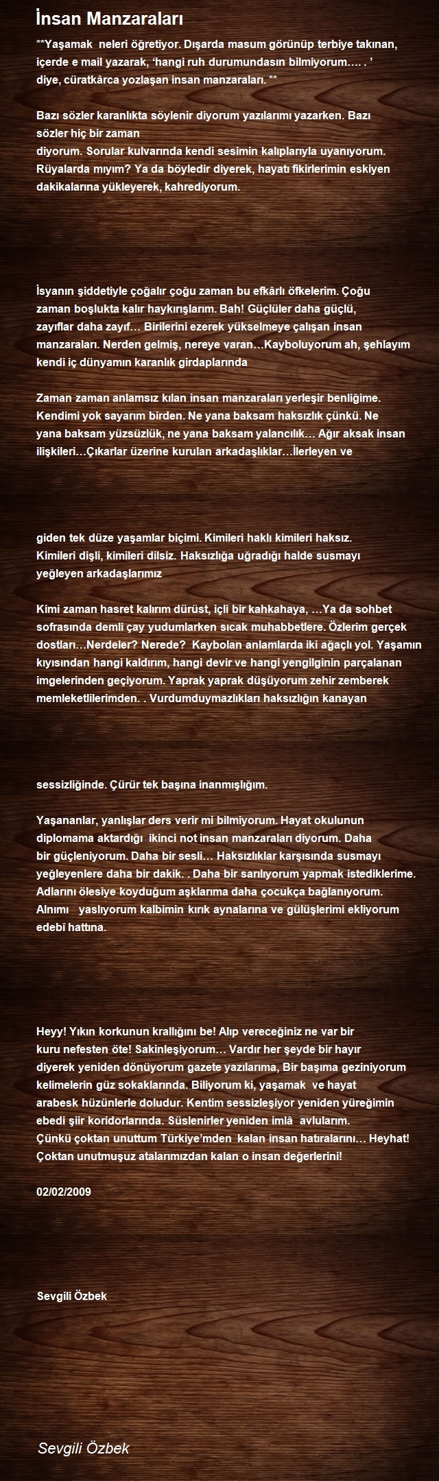 Sevgili Özbek