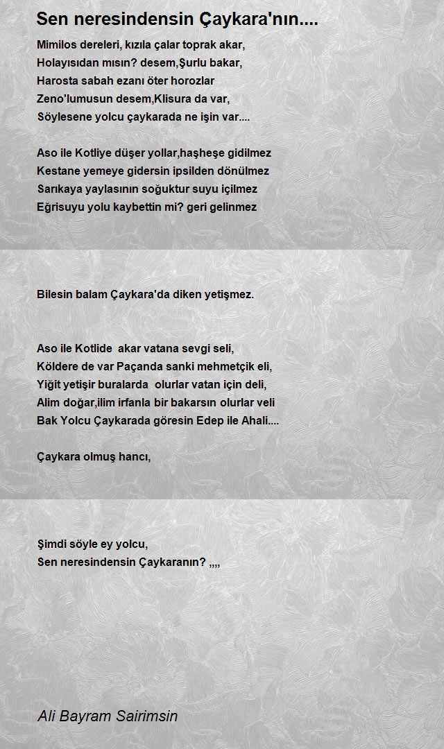 Ali Bayram Sairimsin