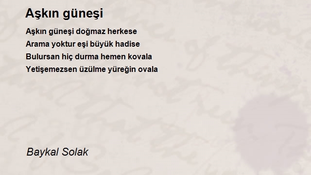 Baykal Solak