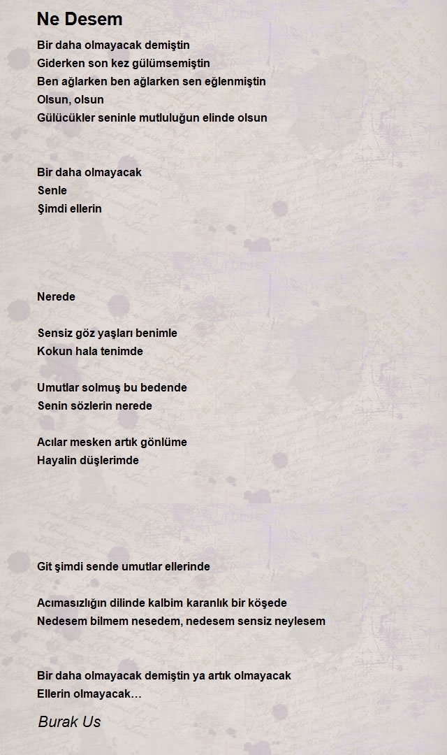 Burak Us