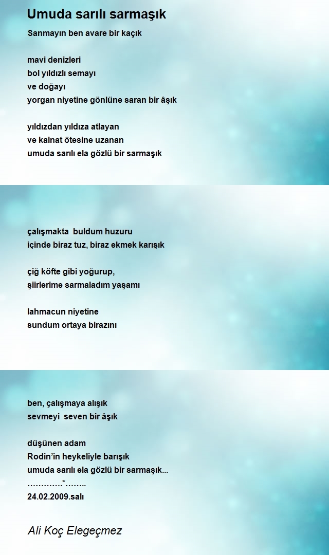 Ali Koç Elegeçmez