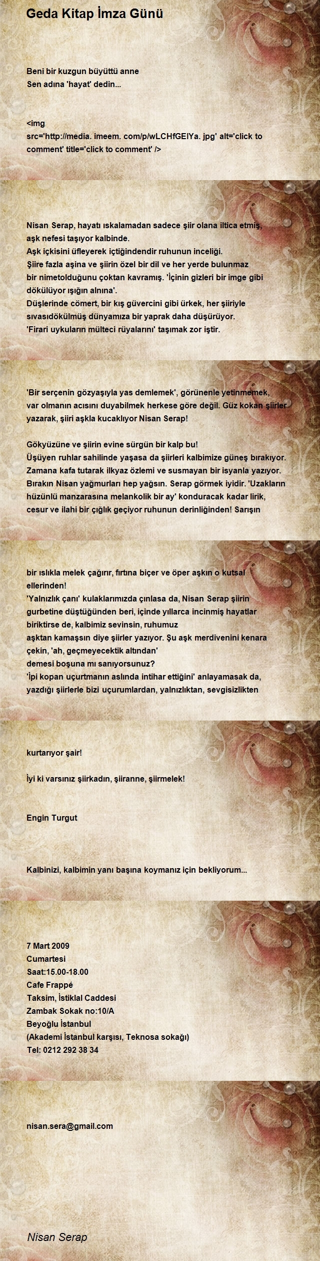 Nisan Serap