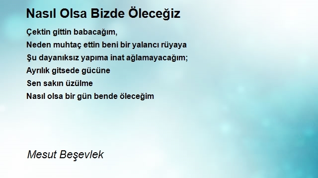 Mesut Beşevlek