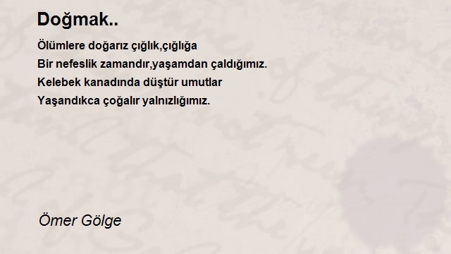 Ömer Gölge