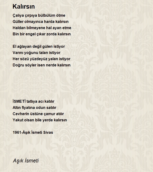 Aşık İsmeti