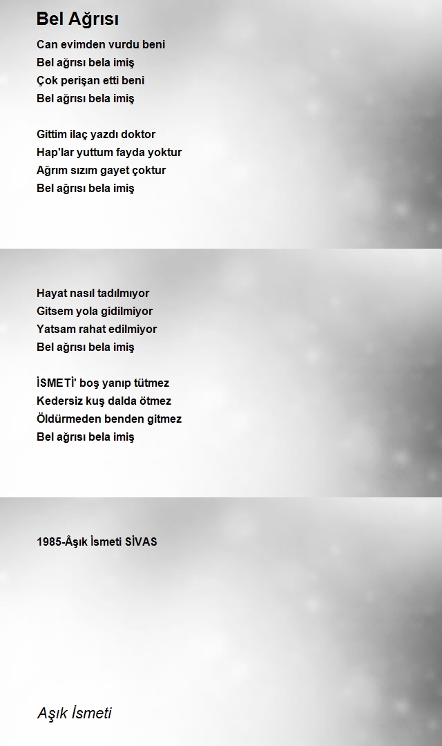 Aşık İsmeti