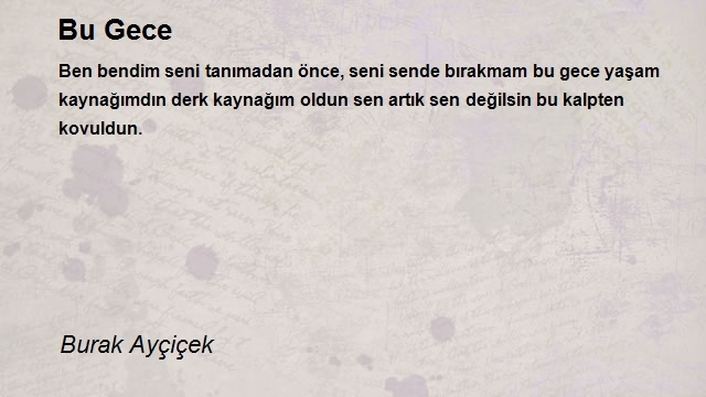Burak Ayçiçek