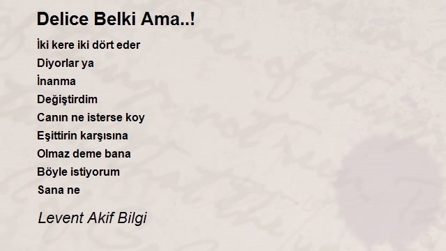 Levent Akif Bilgi