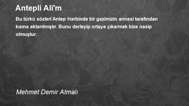 Mehmet Demir Atmalı