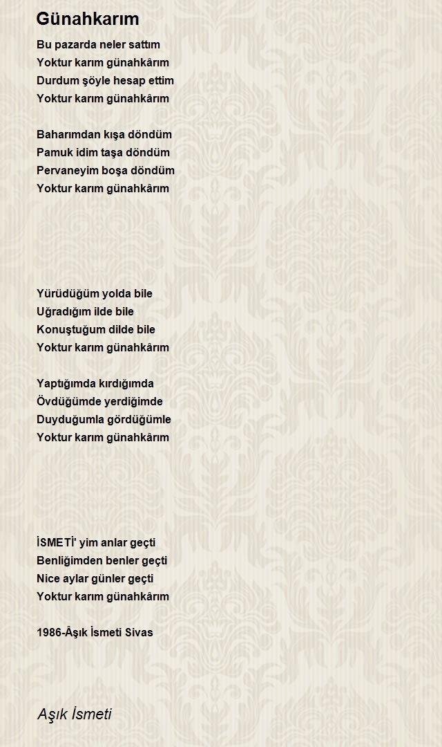 Aşık İsmeti
