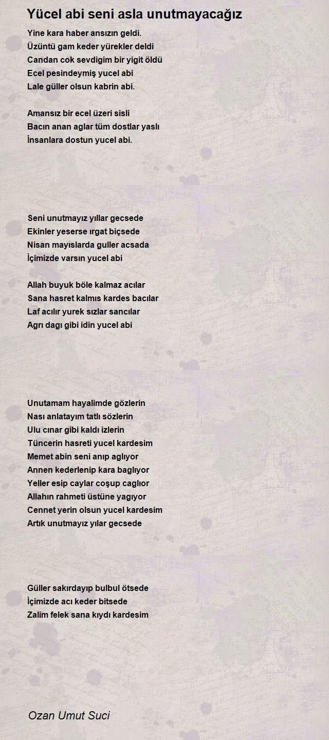 Ozan Umut Suci