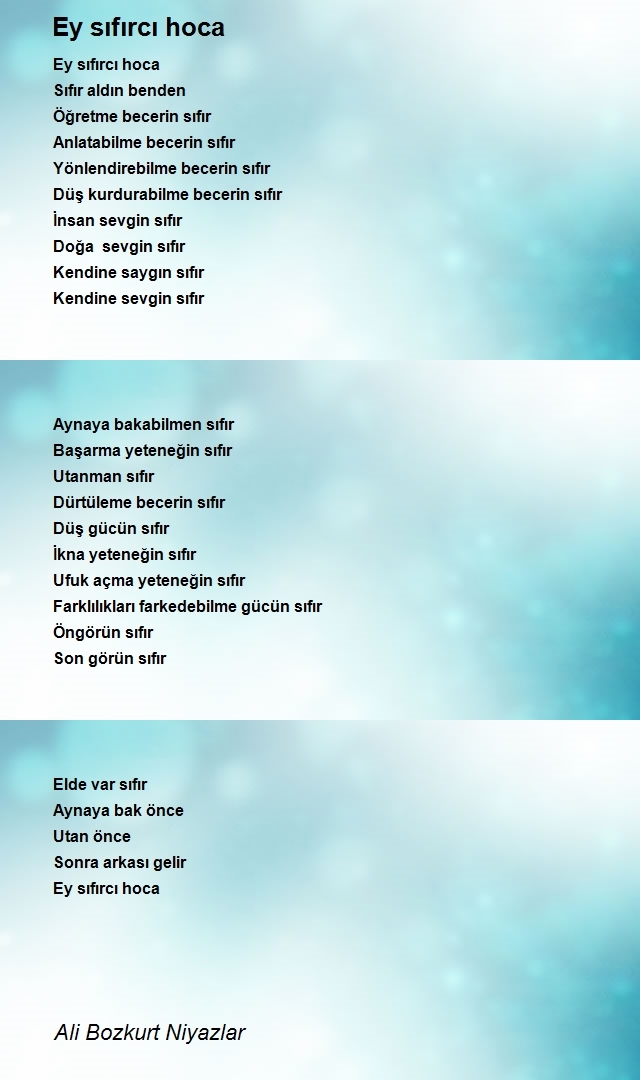 Ali Bozkurt Niyazlar