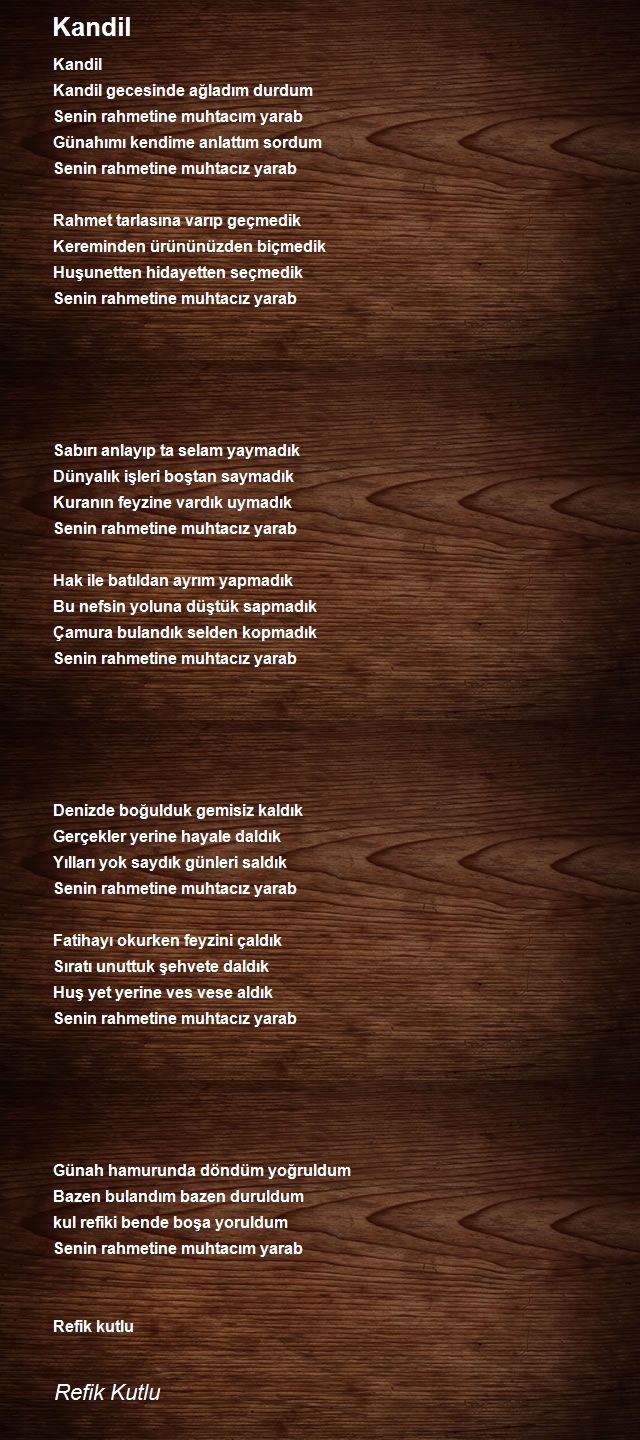 Refik Kutlu Kul Refikî