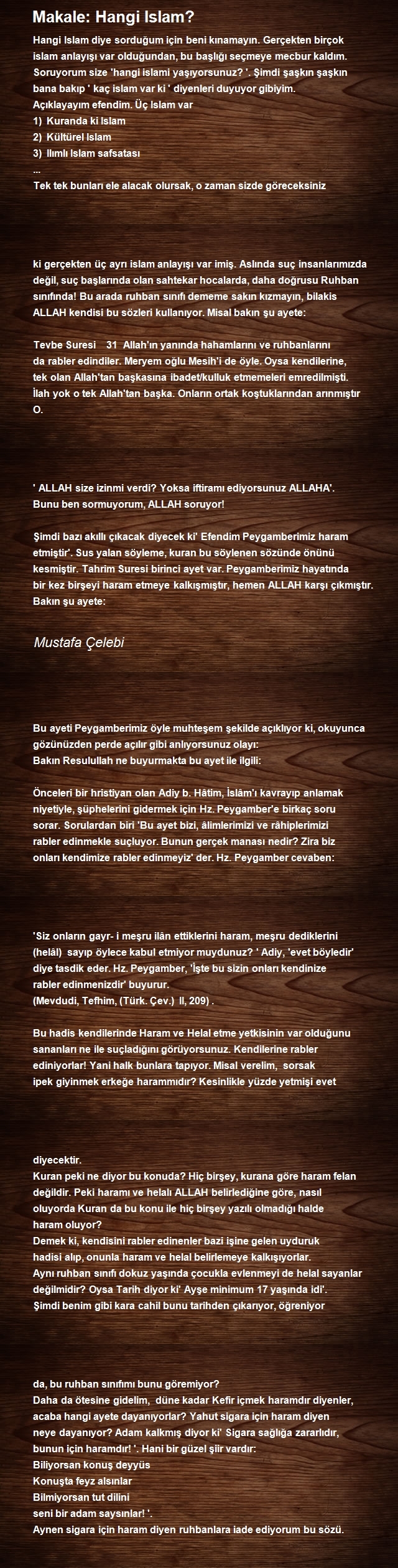Mustafa Çelebi