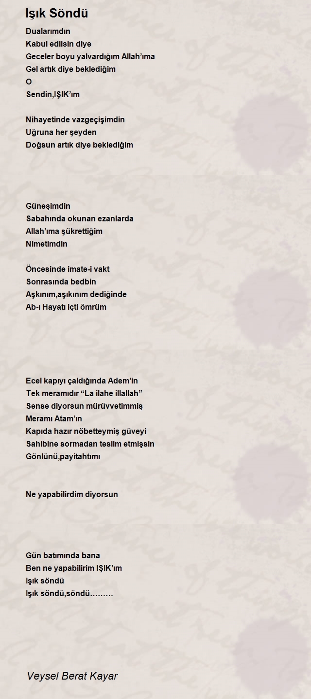 Veysel Berat Kayar