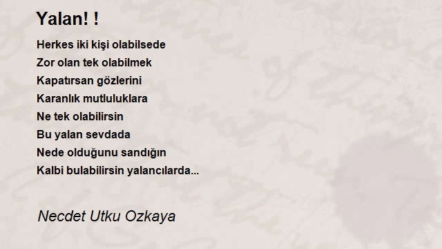 Necdet Utku Ozkaya