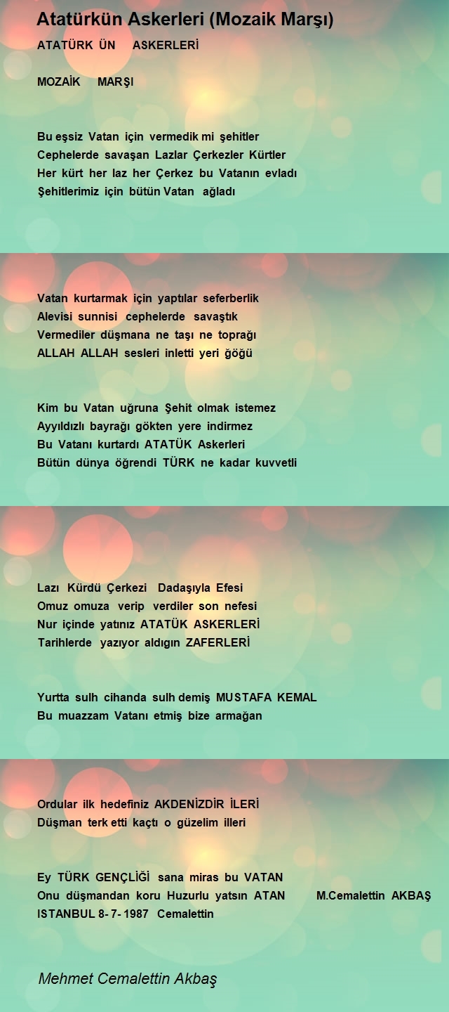 Mehmet Cemalettin Akbaş