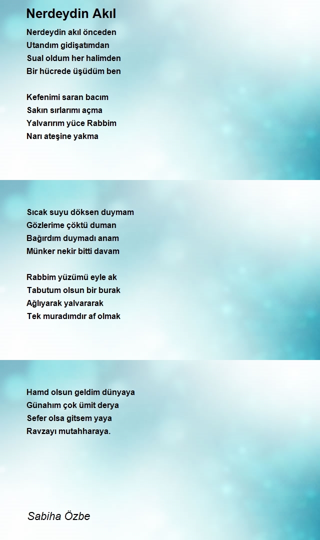Sabiha Özbe