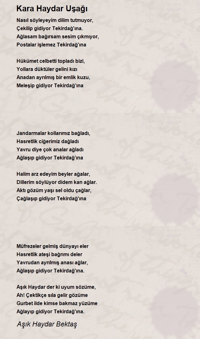 Aşık Haydar Bektaş