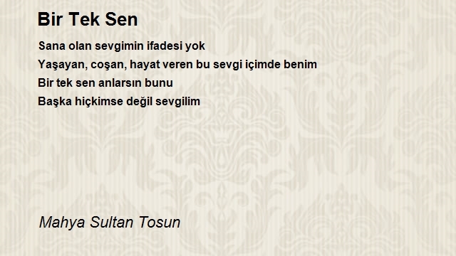 Mahya Sultan Tosun