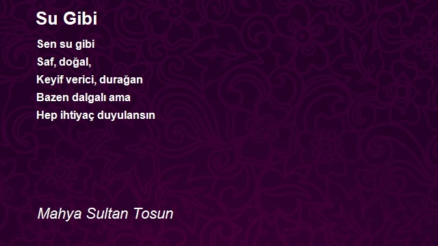 Mahya Sultan Tosun