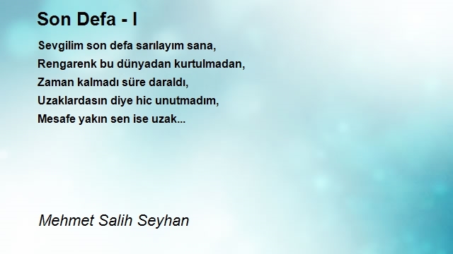 Mehmet Salih Seyhan