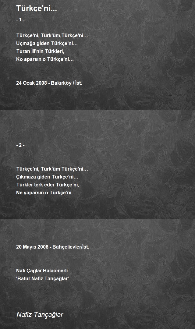 Nafiz Tançağlar