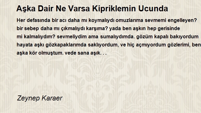 Zeynep Karaer