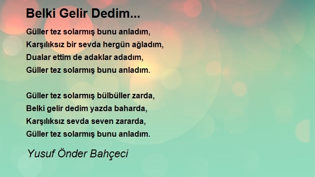 Yusuf Önder Bahçeci