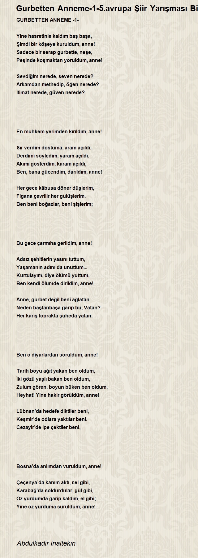 Abdulkadir İnaltekin