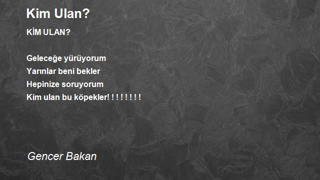 Gencer Bakan