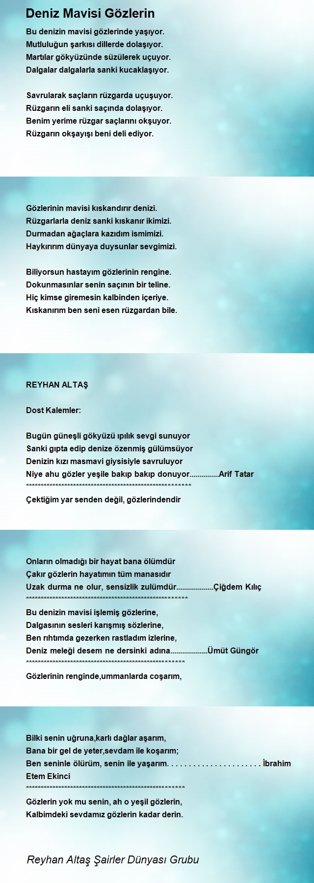 Reyhan Altaş Şairler Dünyası Grubu