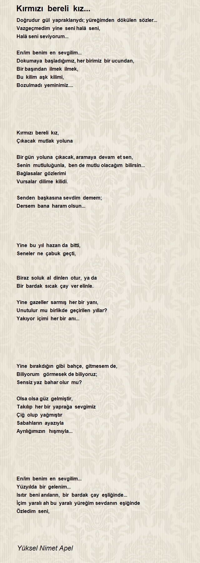 Yüksel Nimet Apel
