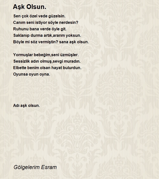 Gölgelerim Esram