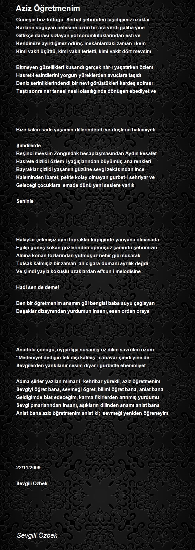 Sevgili Özbek