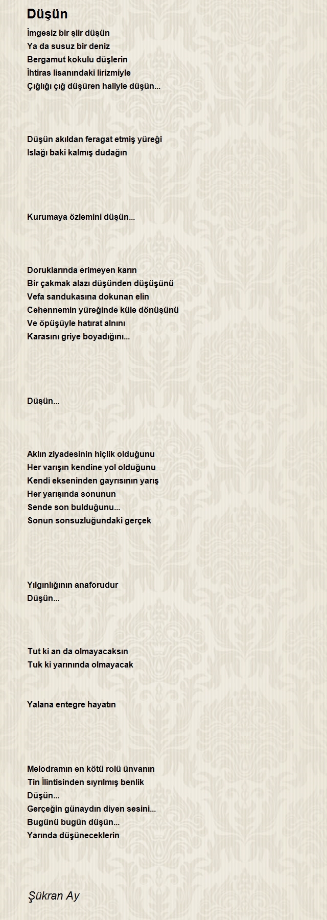 Mavi Umay Şükran Ay